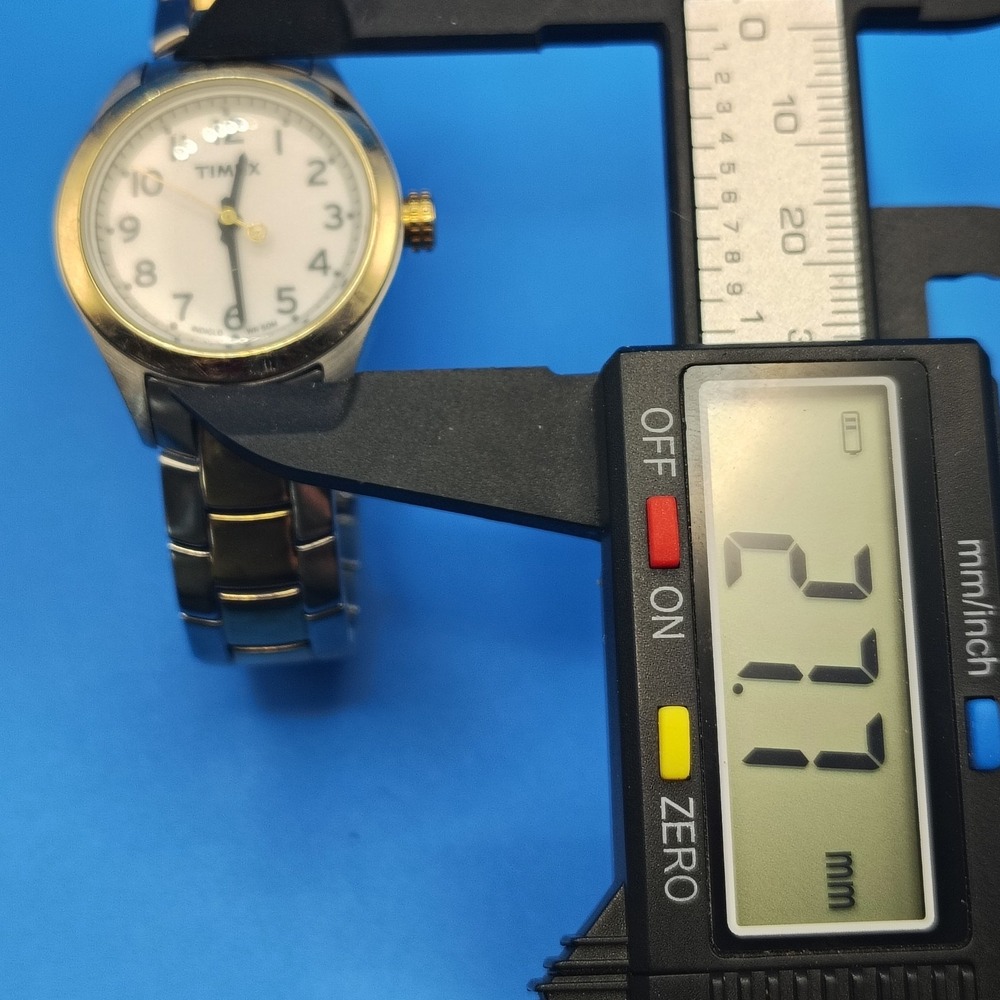 Vintage 2006 Timex Indiglo 27mm Two Tone Women's Quartz Watch Fully Restored - Picture 6 of 9